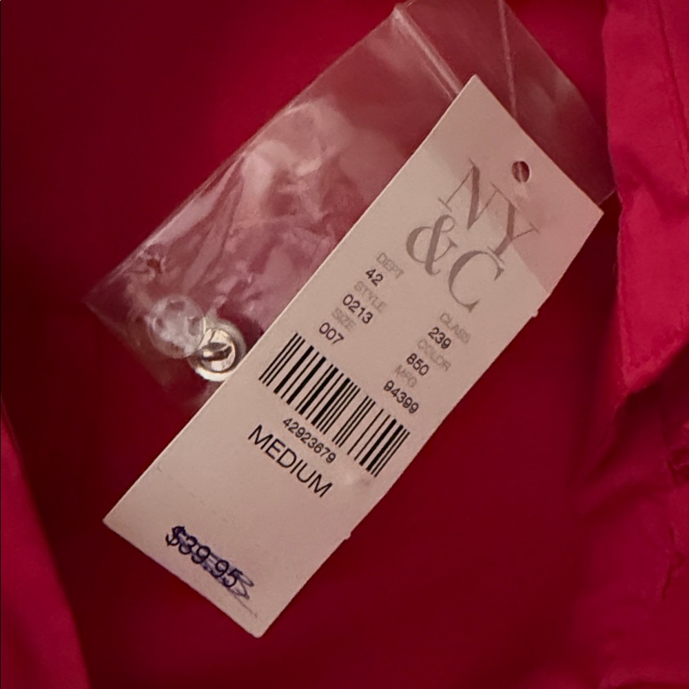 Women's Ruffled Pink Blouse - Picture 8 of 8